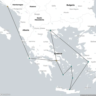 tourhub | Celestyal Cruises | Idyllic and Heavenly Adriatic , 14 Night Cruise | Tour Map