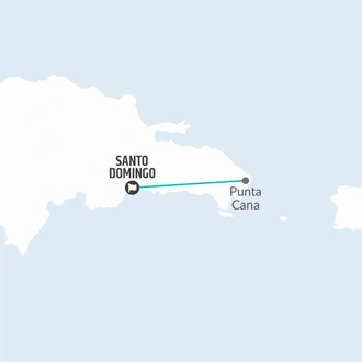 tourhub | Bamba Travel | Dominican Republic Explorer 7D/6N | Tour Map