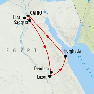 tourhub | On The Go Tours | Egypt Uncovered - 11 days | Tour Map