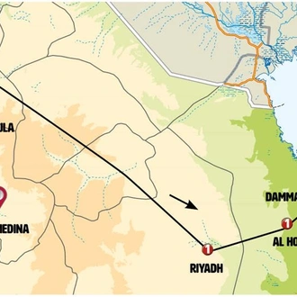 tourhub | Europamundo | Classics from Arabia Bahrain and Qatar | Tour Map