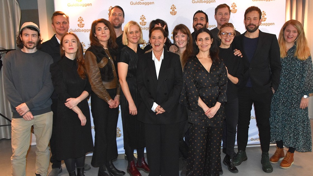 Smiles all around among the nominated. Photo: Catherine Jarl / The Swedish Film Institute