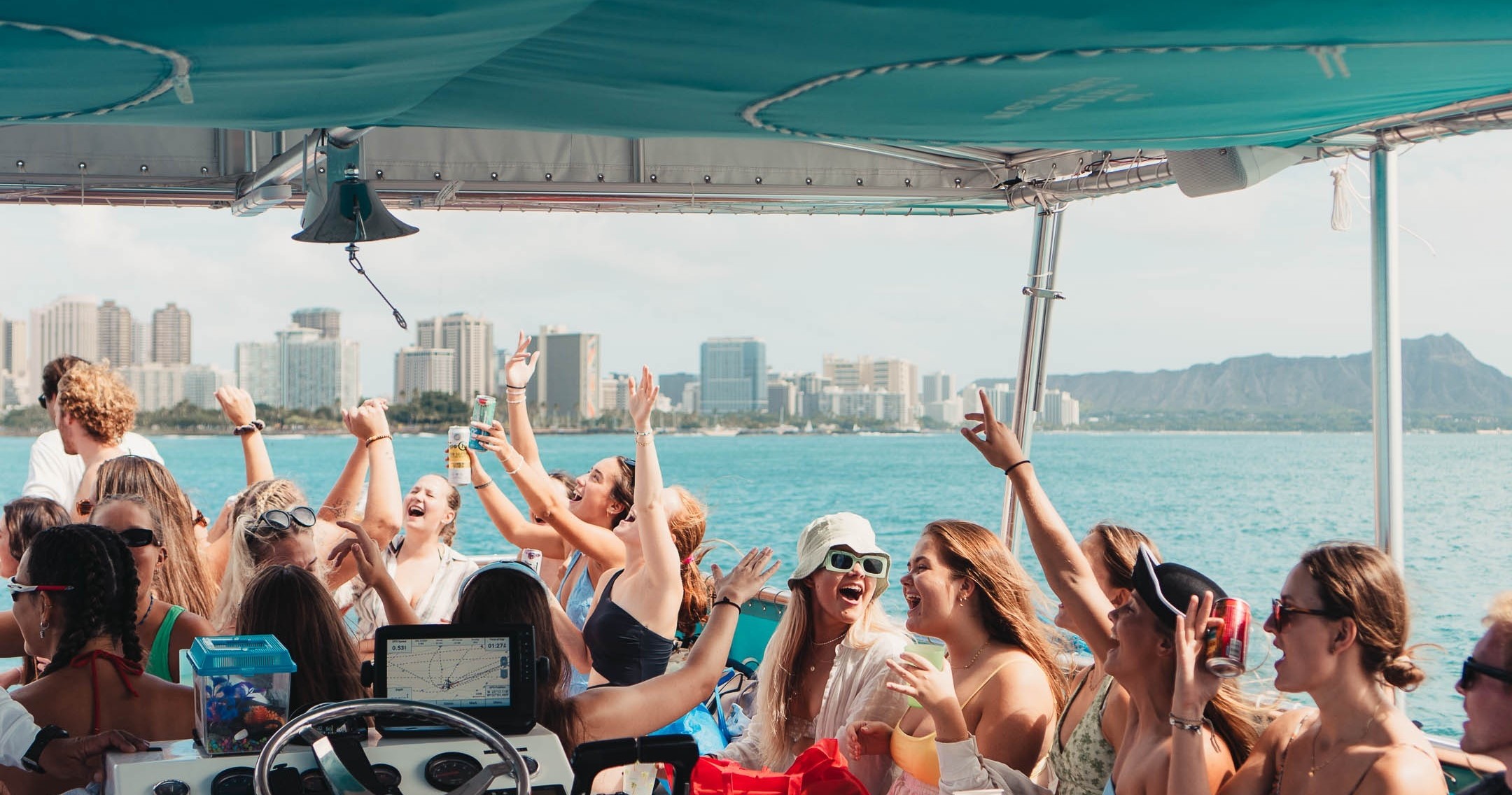 Private Boat Party Rental with DJ, Open Bar, & More (Up to 40 Party People) image