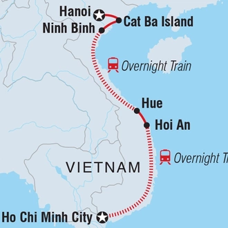 tourhub | Intrepid Travel | Explore Vietnam | Tour Map