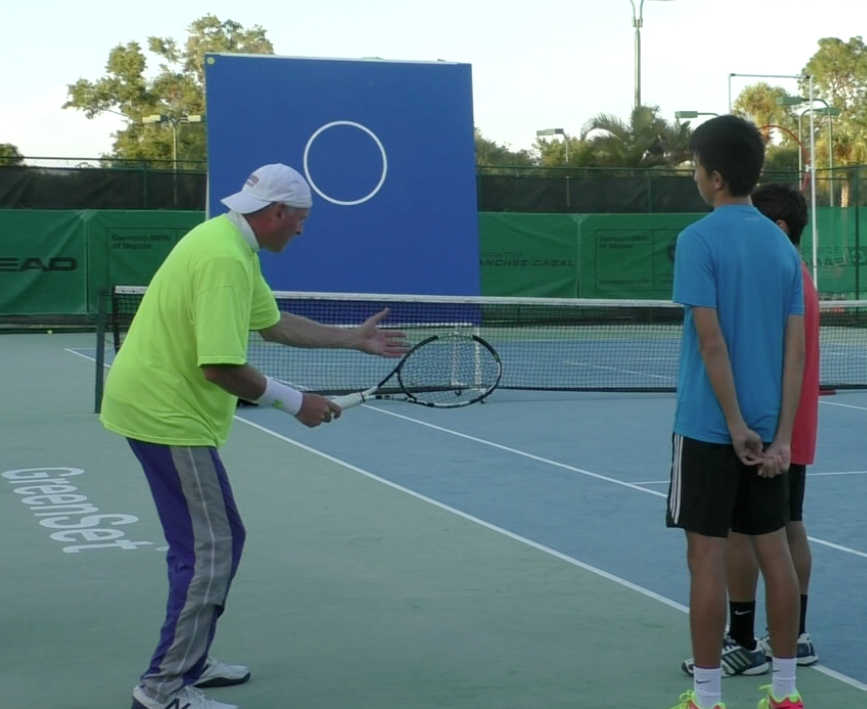 Tennis coach picture