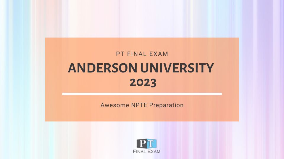 2024 NPTE Updates PT Final Exam