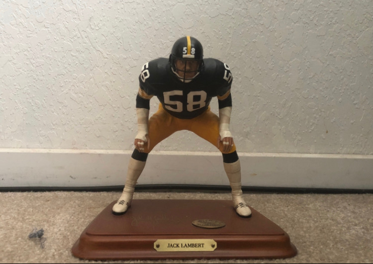 Jack Lambert Steelers Career Timeline Bronze Coin Pano Photo Mint