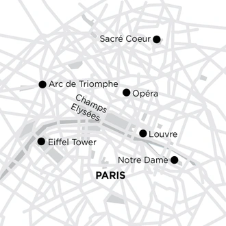 tourhub | Globus | Independent Paris City Stay | Tour Map