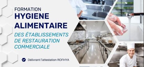 Représentation de la formation :  FORMATION HYGIÈNE ALIMENTAIRE SECTEUR  RESTAURATION COMMERCIALE 