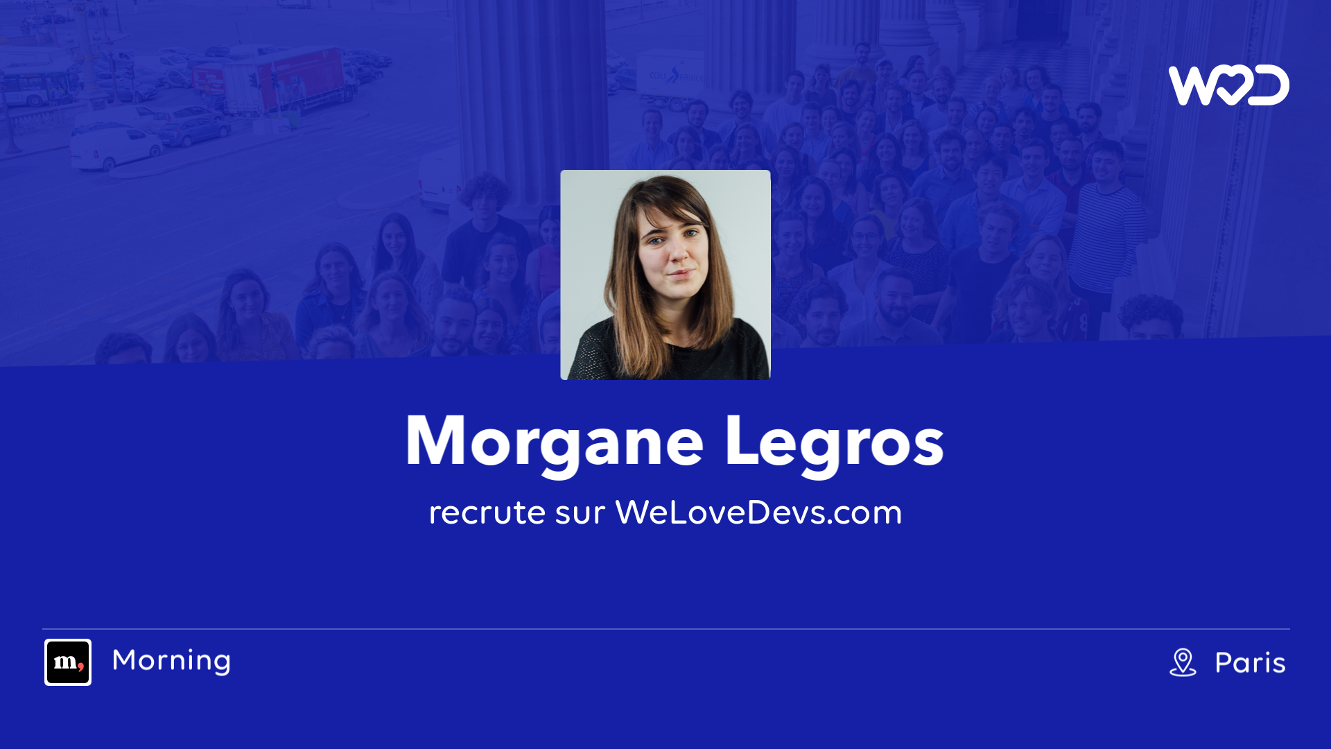 💙 Morgane Legros, Developer at Morning is hiring developers on ...