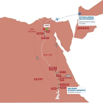 tourhub | Trafalgar | Best of Egypt | Tour Map