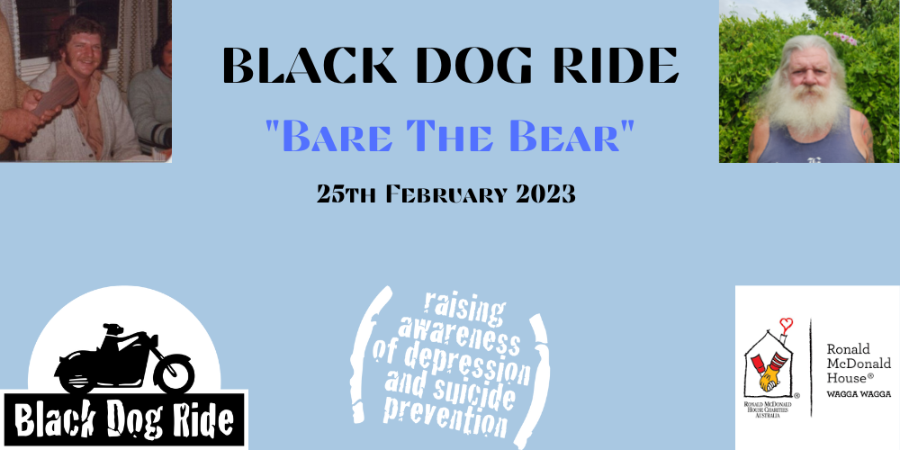 Black Dog Ride Bare The Bear Ride, North Wagga Wagga, Sat 25th Feb