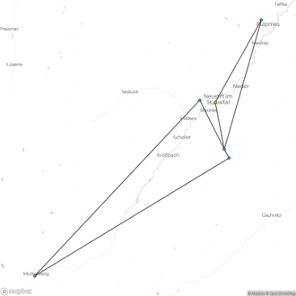 tourhub | Exodus Adventure Travels | Alpine Walks in the Stubai Valley | Tour Map