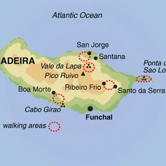 tourhub | Exodus | Marvels of Madeira Self Guided Walk | Tour Map