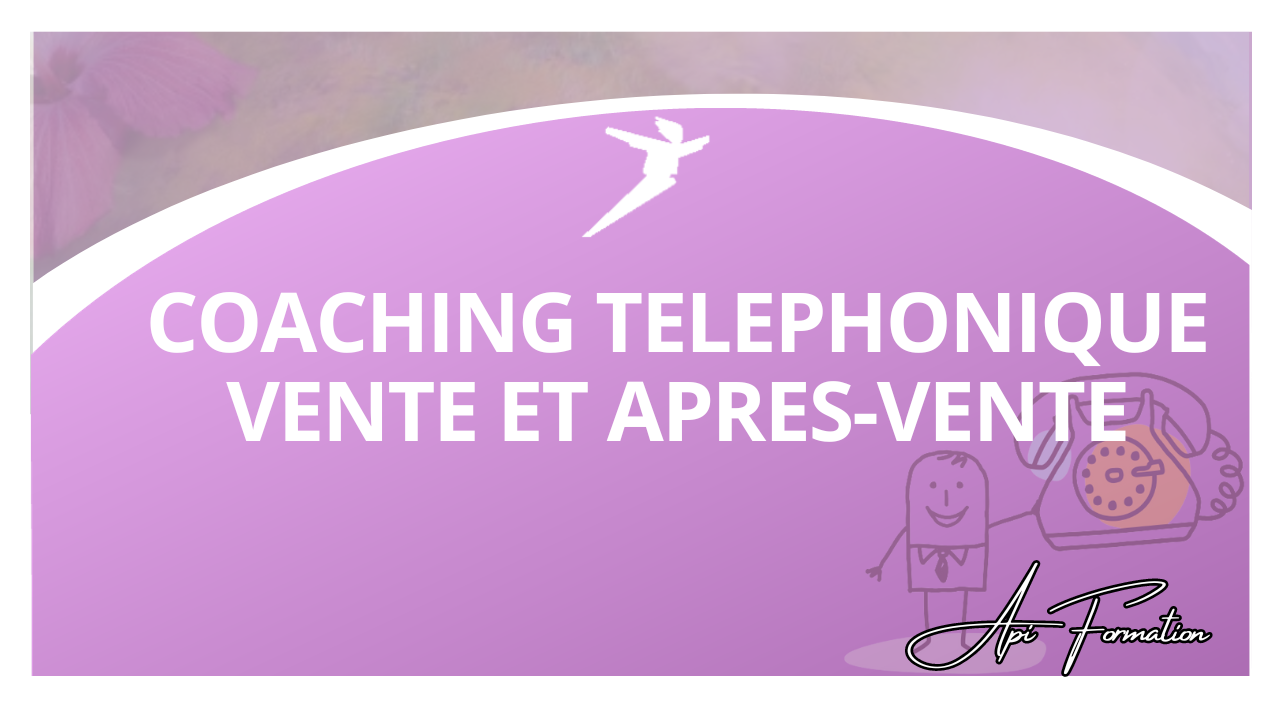Représentation de la formation : COACHING TELEPHONIQUE VENTE ET APRES-VENTE