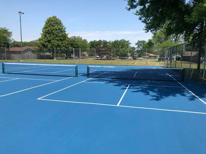 Play Pickleball at Highland Park Pickleball and Tennis Courts: Court