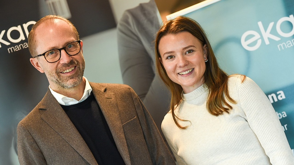 Johan Nyström och Olivia Molander, Ekan Management