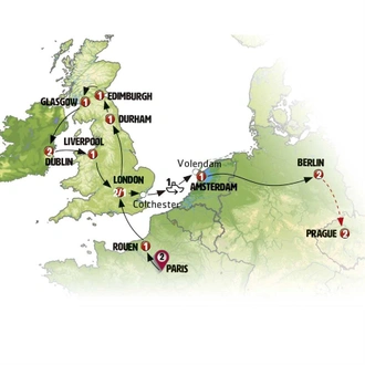 tourhub | Europamundo | Electrifying Europe | Tour Map