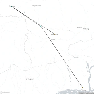 tourhub | Agora Voyages | Himalayan Serenity: A Journey through Bomdila, Tawang & Dirang | Tour Map