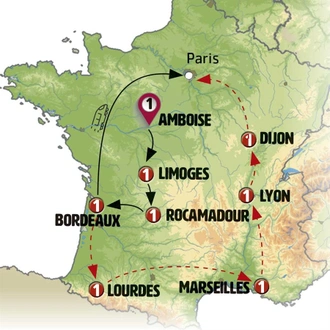 tourhub | Europamundo | French Dream | Tour Map
