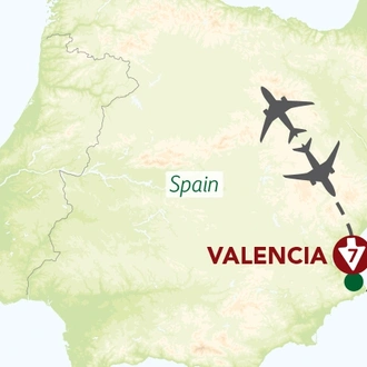 tourhub | Titan Travel | Contrasts of Valencia | Tour Map