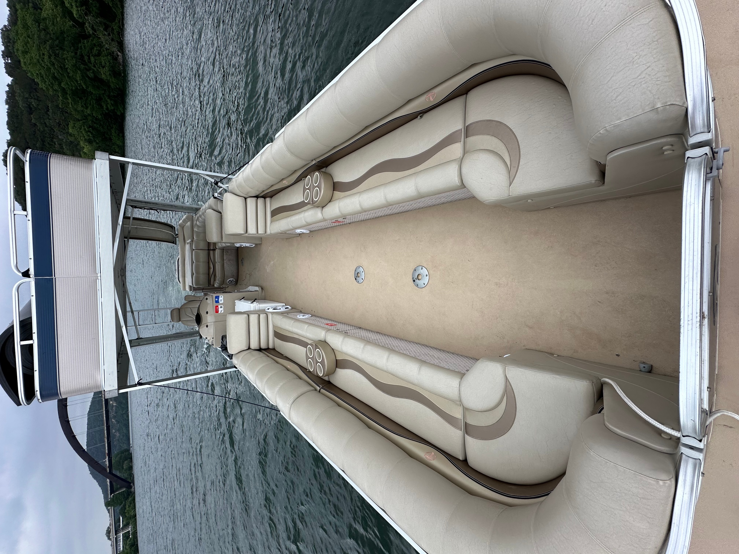 34ft Tahoe VT Double Decker Tritoon Boat with Slide on Lake Austin (Up to 14 Passengers) image 3