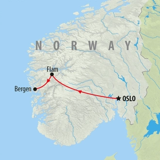 tourhub | On The Go Tours | Vision of the Fjords - 7 days | Tour Map