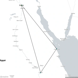 tourhub | Encounters Travel | Sands & Seas tour | Tour Map