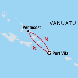 tourhub | Intrepid Travel | Vanuatu Land Diving Festival | Tour Map