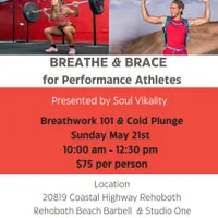 Breathe & Brace for Performance Athletes Sunday May 21