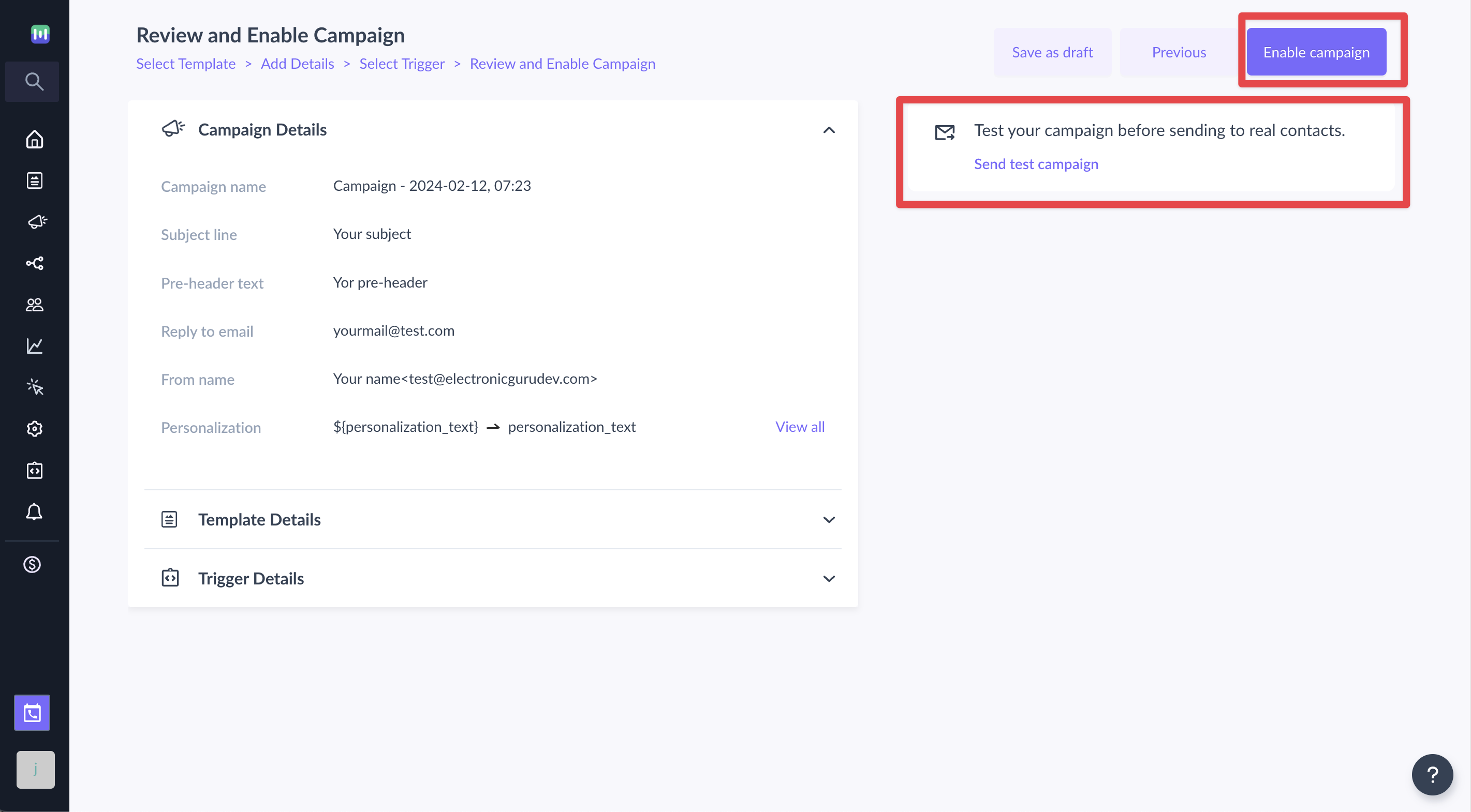 Trigger Campaigns through WebEngage in Mailmodo