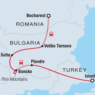 tourhub | Intrepid Travel | Eastern Europe Express | Tour Map