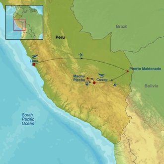 tourhub | Indus Travels | Peruvian Dream | Tour Map