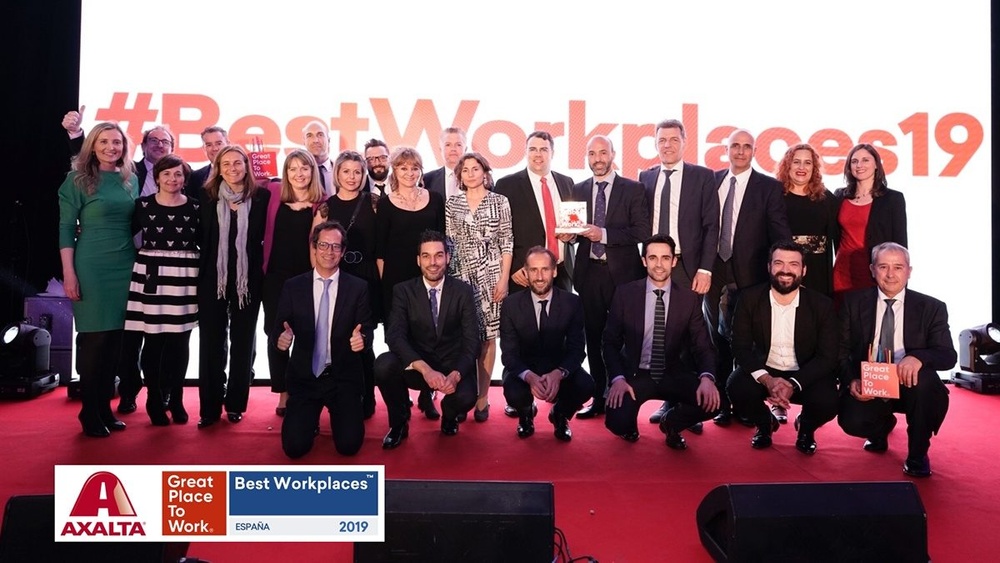 Axalta Spain recognized as top 30 best workplaces of 2019