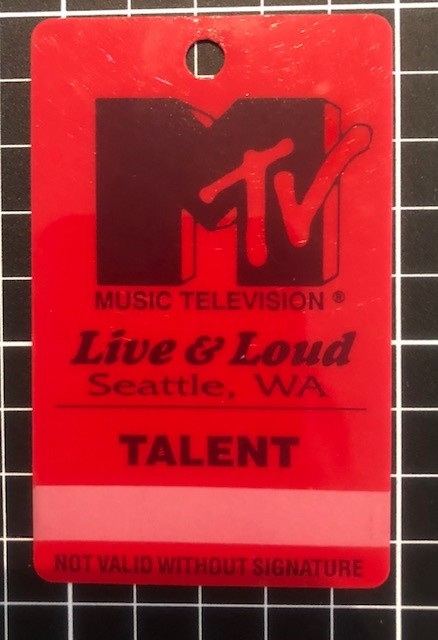 Mtv 1993 Live And Loud Nirvana Backstage Pass Collectionzz