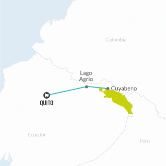 tourhub | Bamba Travel | Cuyabeno Amazon Eco-Lodge Adventure 6D/5N | Tour Map