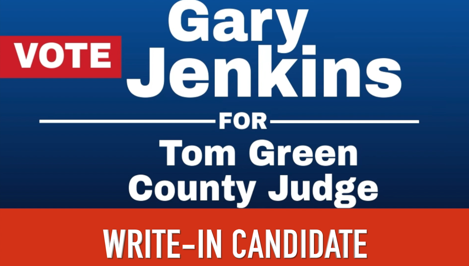 Gary Jenkins for Tom Green County Judge logo