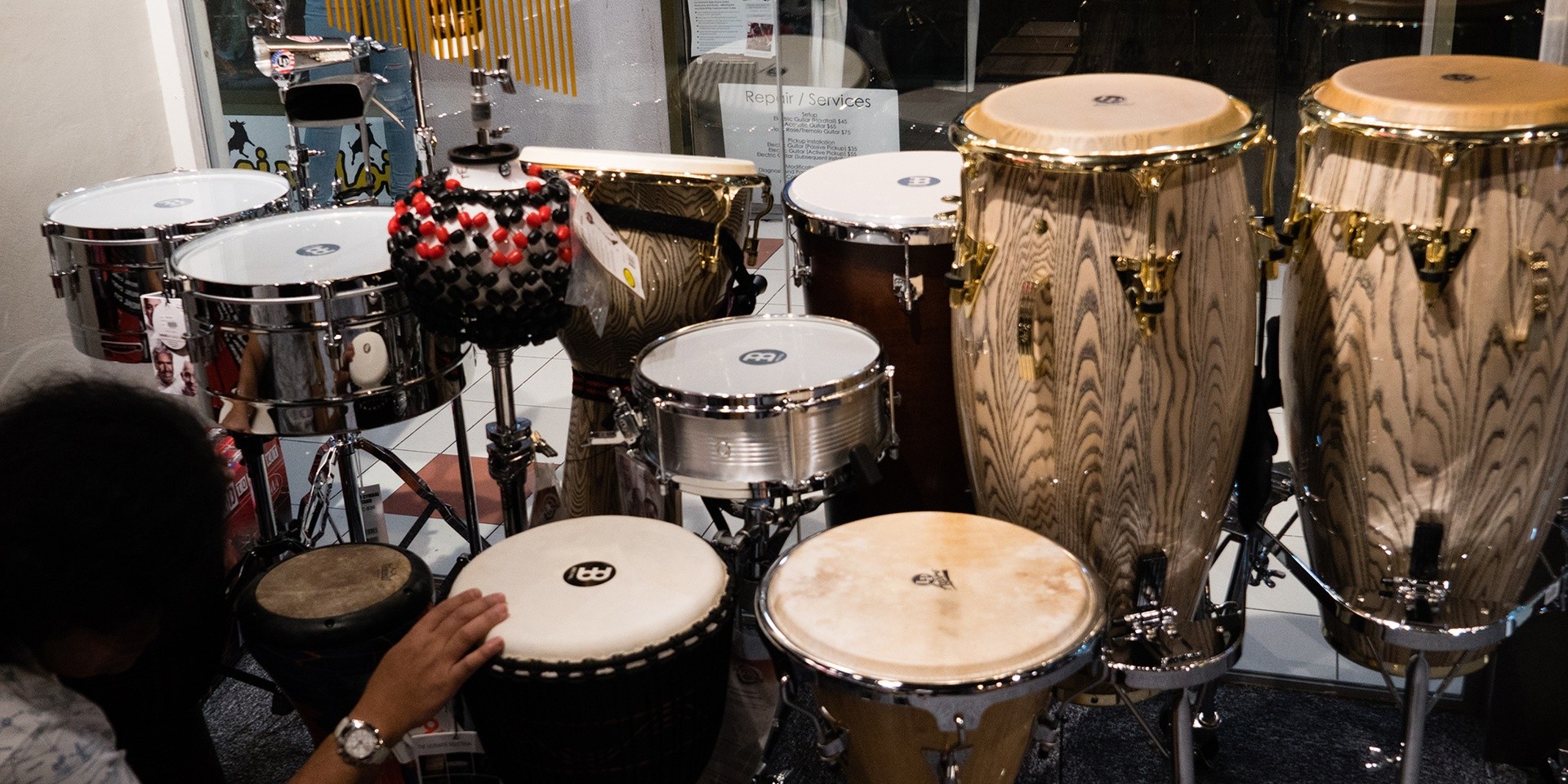 Here's a look at Swee Lee's first dedicated drum store in Singapore