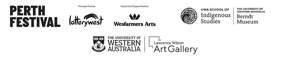 Perth festival logo, Berndt Logo, UWA Logo, LWAG Logo