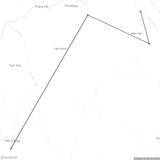 tourhub | Mr Linh's Adventures | Ha Giang Loop 2 days 1 night | Tour Map