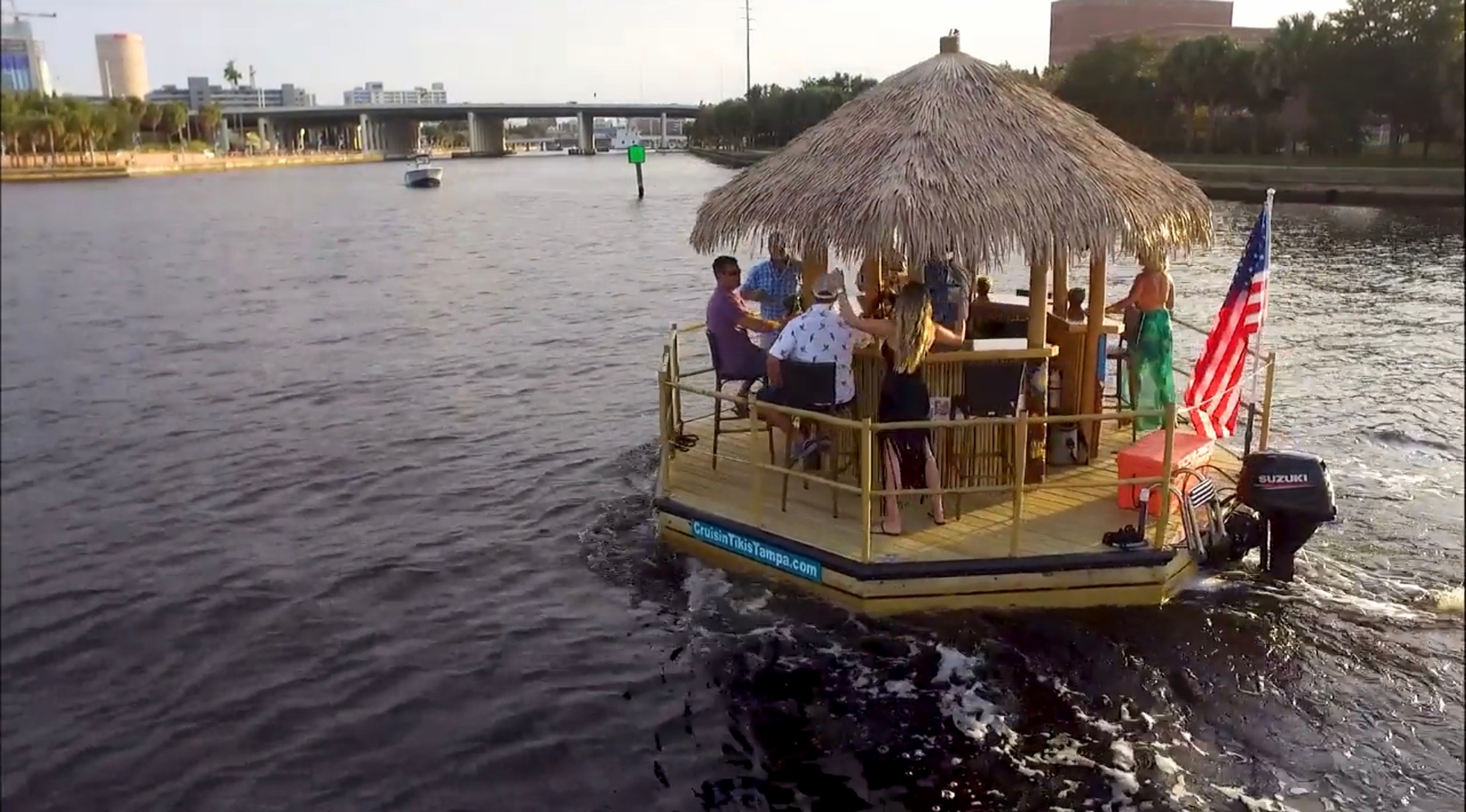 Downtown Tampa Bar Hopping in a Private Tiki Cruise image 3