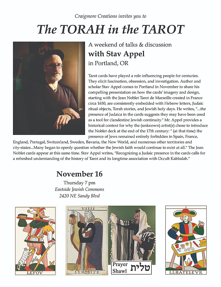 Torah in the Tarot: Lecture and Presentation by Stav Appel