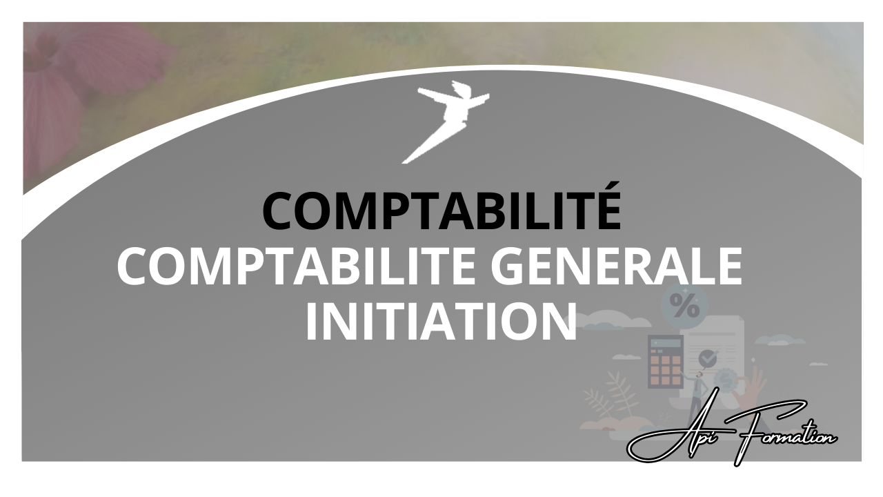 Représentation de la formation : COMPTABILITE GENERALE - INITIATION