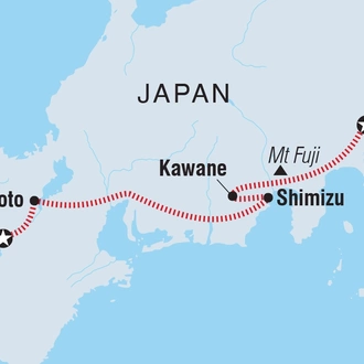 tourhub | Intrepid Travel | Japan Highlights | Tour Map