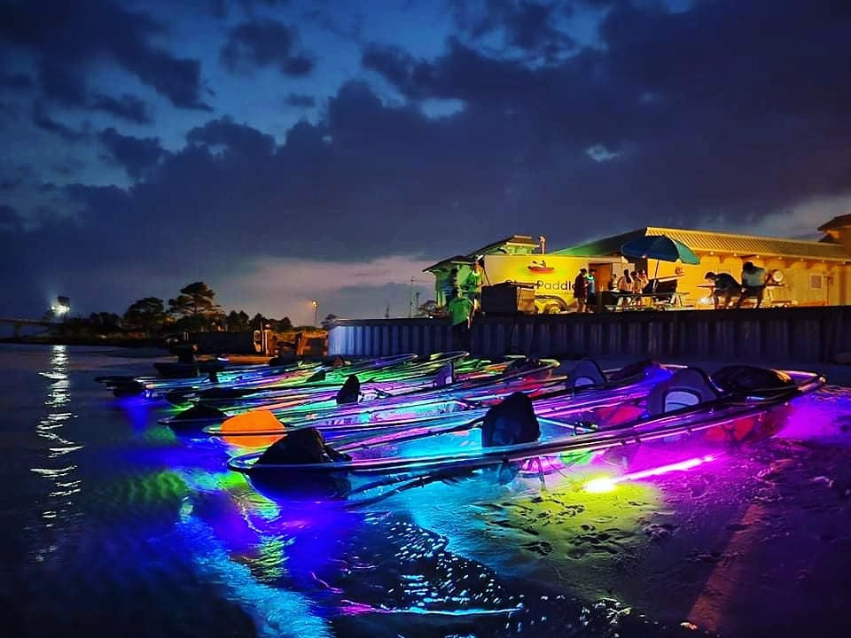 Night Time Glow Paddle - Navarre Family Watersports