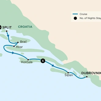 tourhub | APT | Adriatic Adventure | Tour Map