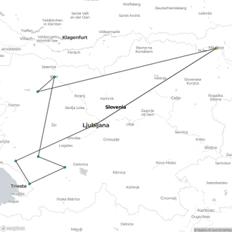 tourhub | Palma Travel DMC | Slovenia in 10 days | Tour Map