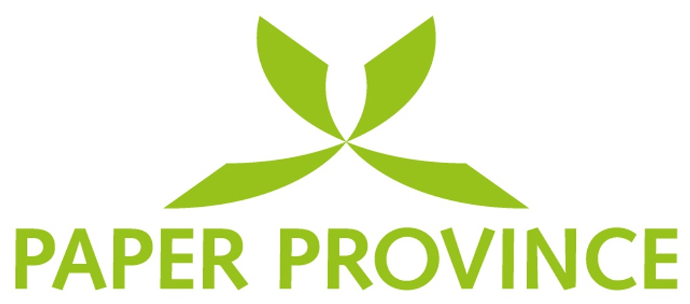 Paper Province logotyp grön för webb i jpg-format