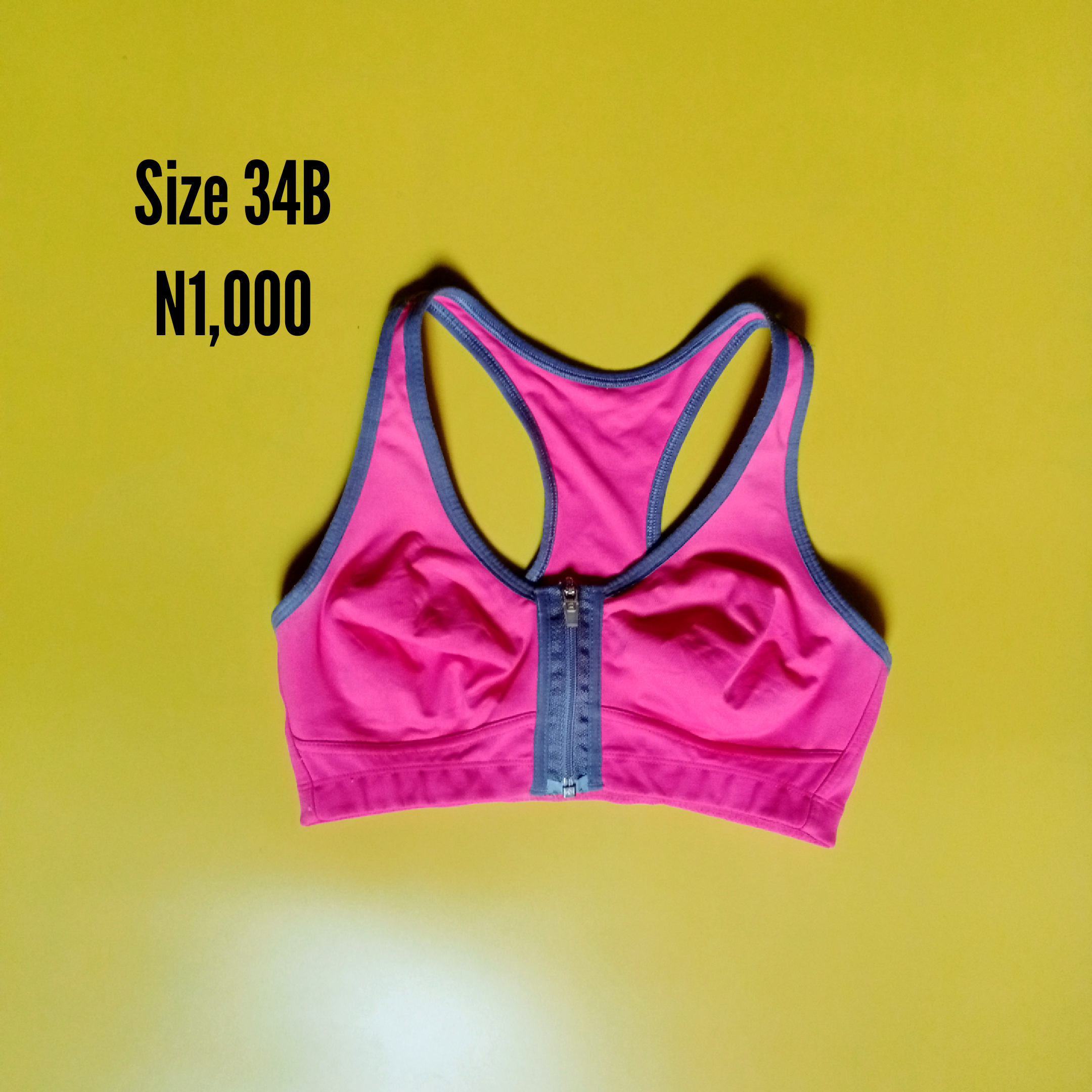 Sports Bra. Size 34B - Thrift Fashion NG