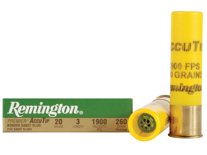 Remington Premier Accutip Bonded Sabot Slug 20 Ga 3 260 Gr Slug 1900