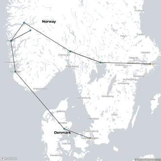 tourhub | Today Voyages | Vision of Scandinavia | Tour Map